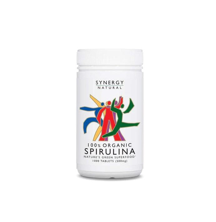 Synergy Natural Spirulina 500mg (100% Organic) 1000's