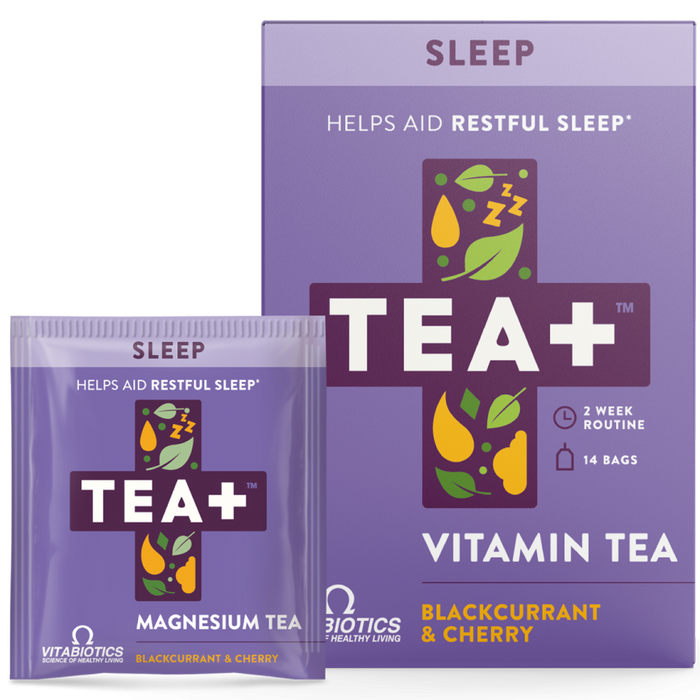 Tea+ (co-branded with Vitabiotics) Tea+ Vitamin Tea Sleep Blackcurrant & Cherry 14's