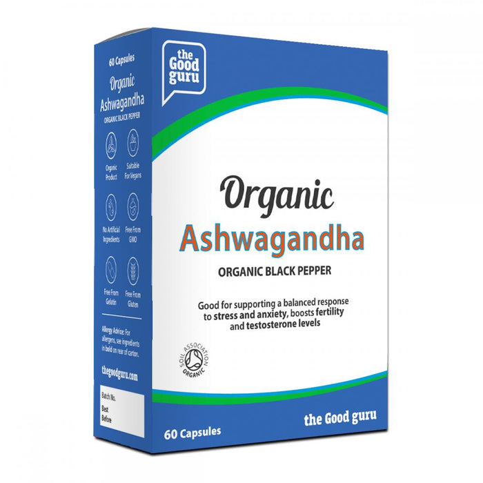 the Good guru Organic Ashwagandha Organic Black Pepper 60's