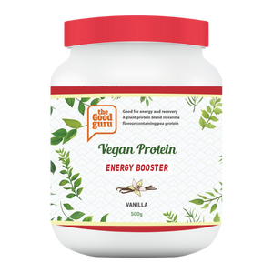 vegan protein energy booster vanilla 500g