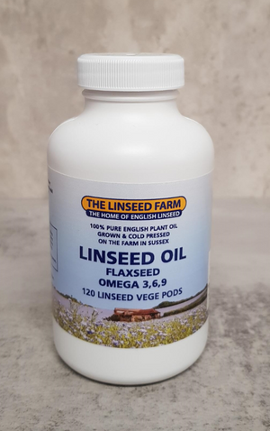 omega 3 linseed oil 1000mg vege life pods 120s