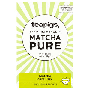 Teapigs Premium Organic Matcha Pure 14 Sachets