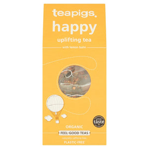 Teapigs Happy Uplifting Tea with Lemon Balm Organic 15 Tea Temples