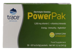 Trace Minerals Electrolyte Stamina Power Pak Lemon Lime Sachets 30's