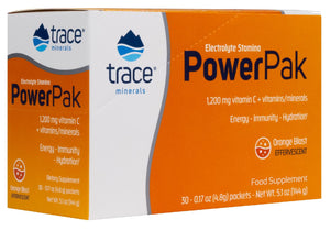 Trace Minerals Electrolyte Stamina Power Pak Orange Blast Sachets 30's
