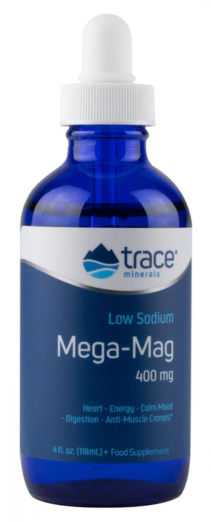Trace Minerals Mega-Mag Low Sodium 400mg 118ml