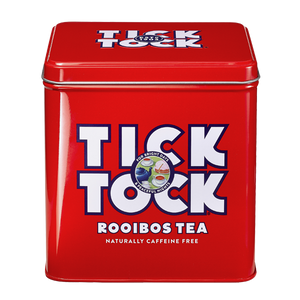 Tick Tock  Caddy + Rooibos Tea 40 Teabags