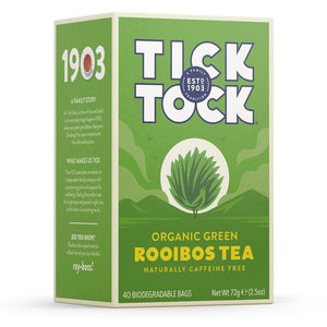 Tick Tock  Organic Green Rooibos Tea 40 Teabags