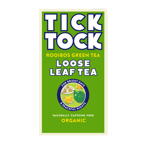 Tick Tock  Rooibos Green Tea Loose Leaf Tea Organic 100g