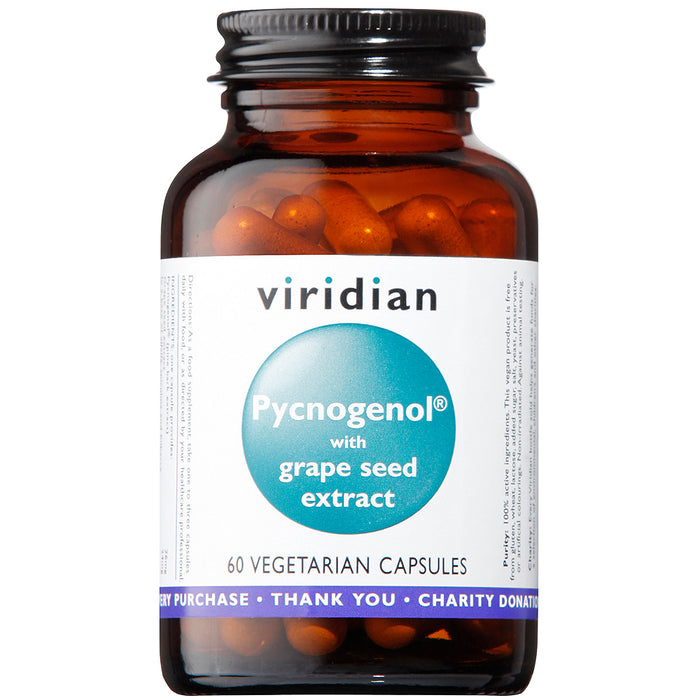 Viridian Pycnogenol with Grape Seed Extract 60's