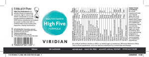 high five multivitamin mineral formula 120s