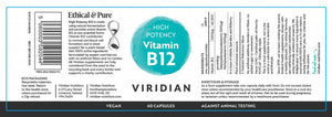 high potency vitamin b12 1000ug 60s