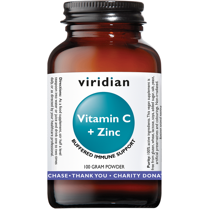 Viridian Vitamin C + Zinc 100g