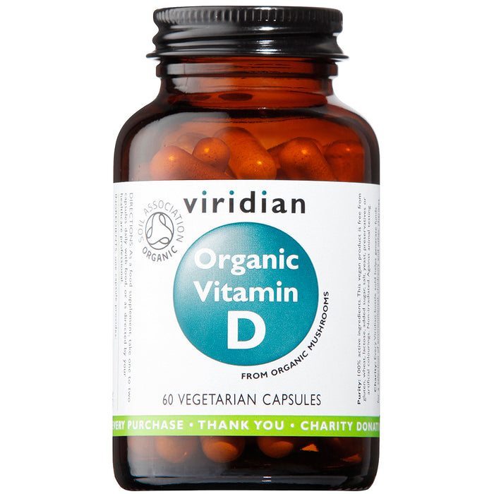 Viridian Organic Vitamin D 400iu 60's