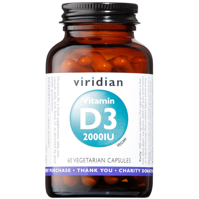 Viridian Vitamin D3 2000iu 60's
