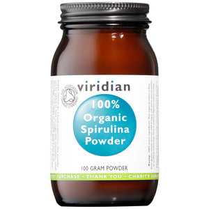 Viridian 100% Organic Spirulina Powder 100g