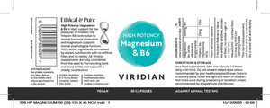 high potency magnesium with b6 30s