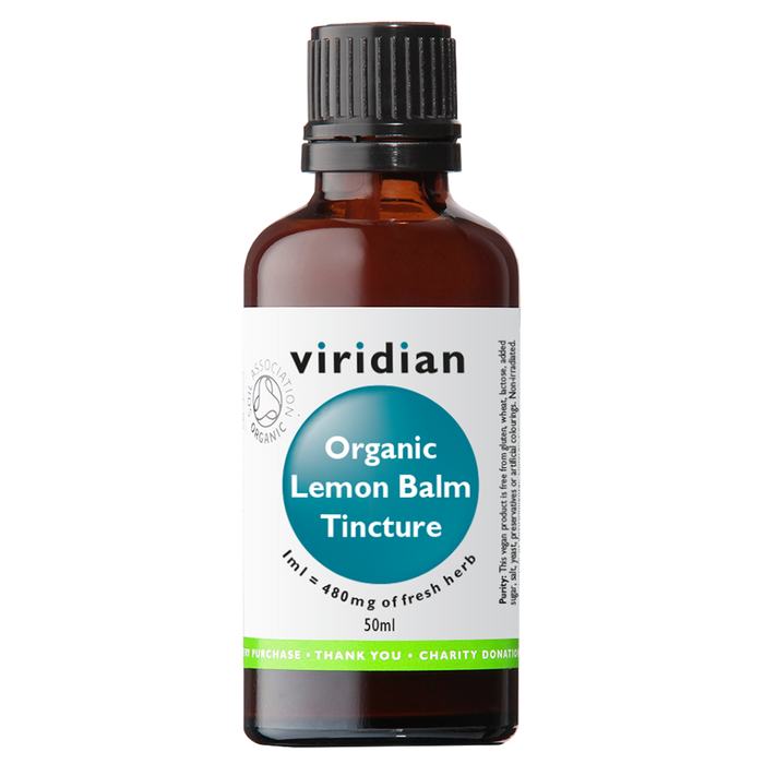 Viridian Organic Lemon Balm Tincture 50ml