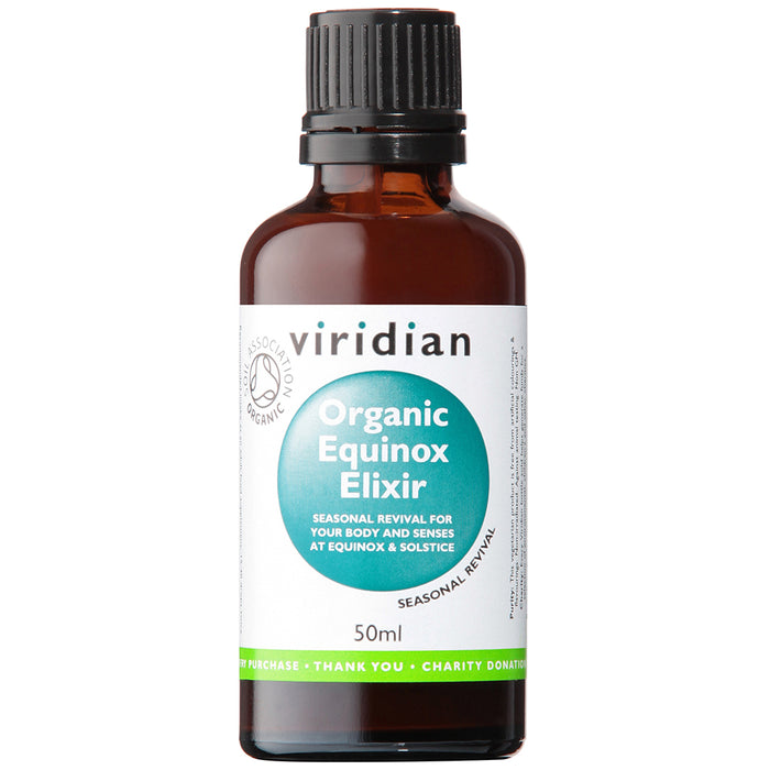 Viridian Organic Equinox Elixir (Dandelion, Burdock, Artichoke, Nettle, Cleavers) 50ml