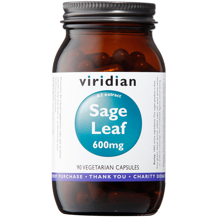 Viridian Sage Leaf 600mg 90's