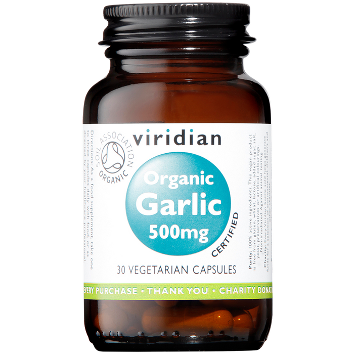 Viridian Organic Garlic 500mg 30's