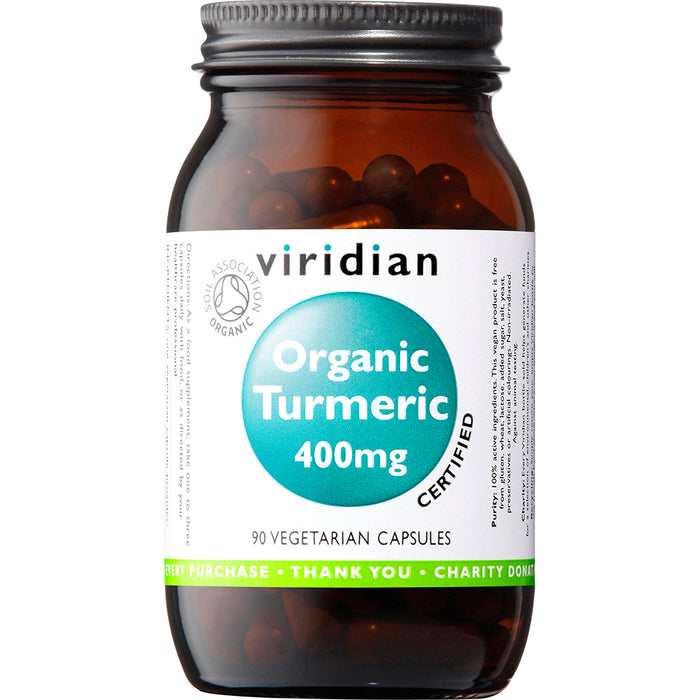 Viridian Organic Turmeric 400mg 90's