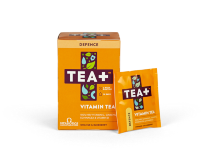 Tea+ (co-branded with Vitabiotics) Tea+ Vitamin Tea Defence Orange & Blueberry