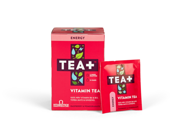 Tea+ (co-branded with Vitabiotics) Tea+ Vitamin Tea Energy Raspberry & Pomegranate