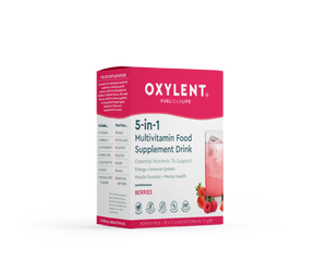 5 in 1 multivitamin food supplement drink sparkling berries 30s