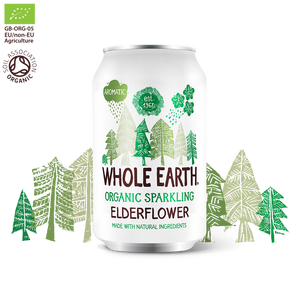 Whole Earth  Organic Sparkling Elderflower 330ml