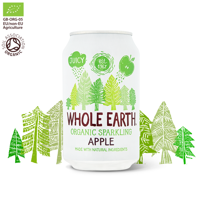 Whole Earth  Organic Sparkling Apple 330ml