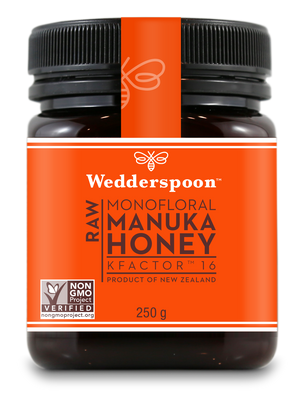 raw monofloral k factor 16 manuka honey 250g
