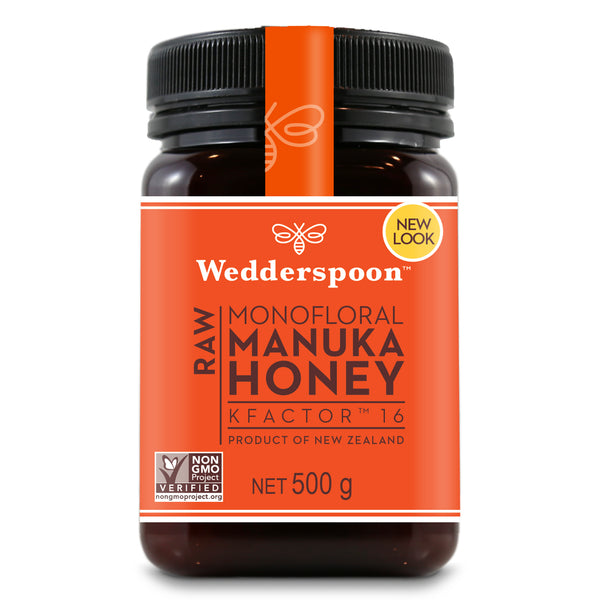Wedderspoon Raw Monofloral Manuka Honey KFactor 16 500g