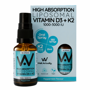 liposomal vitamin d3 2000iu k2 spray peppermint 30ml
