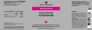 Wild Nutrition Bespoke Woman Food-Grown Vitamin B6 60's