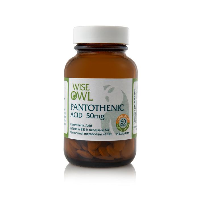 Wise Owl Pantothenic Acid 50mg 60's