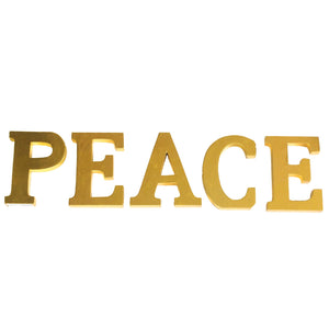 Shabby Chic Letters Gold - PEACE