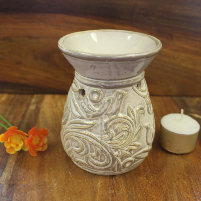 Venetian Round Scroll Design Oil Burner