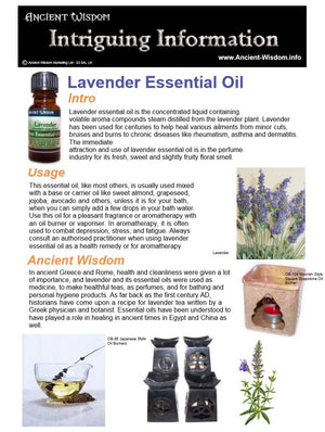 Lavender Essential Oil Info