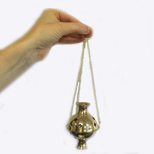 Hanging Brass Incense Burner