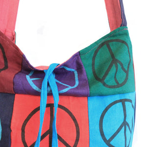 Cotton Patch Sling Bags - Peace