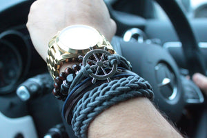 Mens Bracelet Sets - Dark & Handsome (asst)