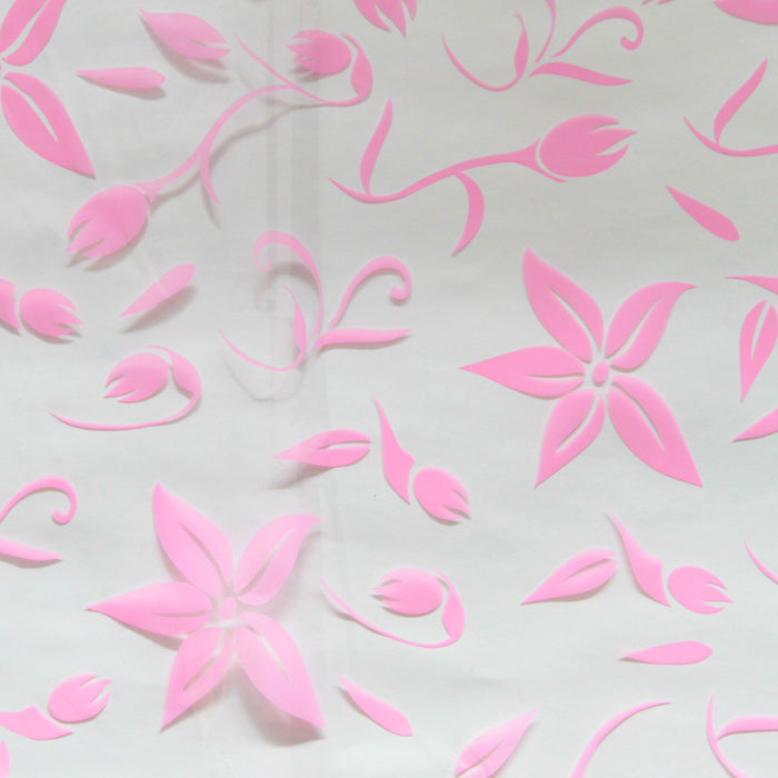 Pink Flowers - Bath Bomb Wrap 40cm - (200 sheets)