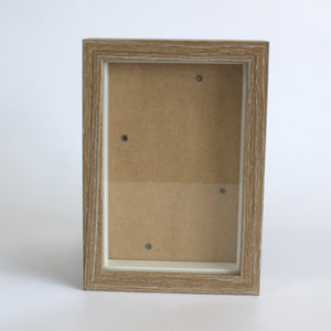 Deep Box Frame - Brown Brush - holds 10x15cm