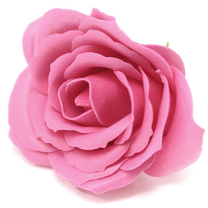 10 x Craft Soap Flowers - Lrg Rose - Rose