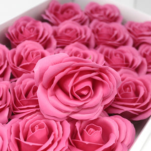 10 x Craft Soap Flowers - Lrg Rose - Rose