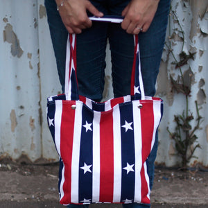 Strong Canvas Bags - Red White & Blue