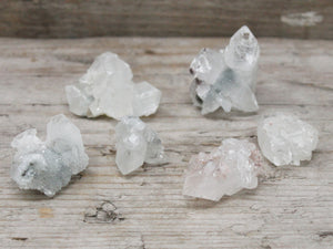 White Appophyllite Clusters 20-30mm