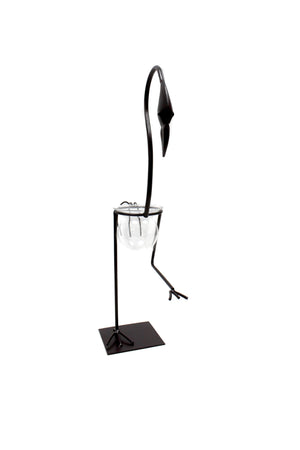 Hydroponic Home Décor - Tall Flamingo One Pot Stand