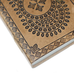 Leather Blue Mandala Notebook (7x5")